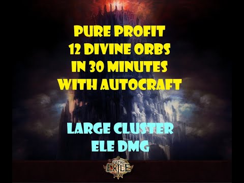 [Craft Strategy] Made 12 Divine orbs pure profit in 30 minutes with autocraft in PoE 3.19