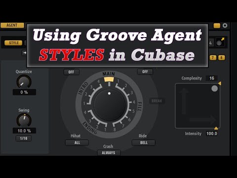 Using Groove Agent Styles in Cubase
