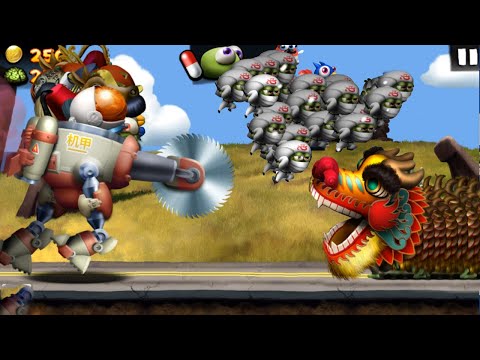 Zombie Tsunami Max level 197 - Mecha & Ninja Zombie vs Dragon