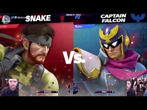 Oystrich (Snake) vs. Vodka (Captain Falcon) - Orbitar 74 - Pools
