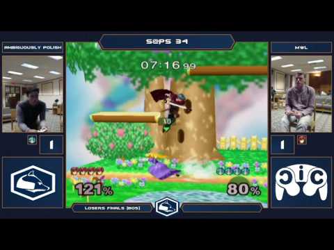 S@PS 34 Melee Singles - Ambiguously Polish (Peach) vs MWL (Marth) - Loser's Finals
