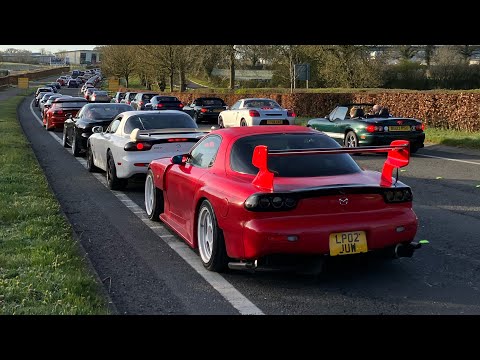 MODIFIED JDM CARS LEAVING JAPFEST 2022 - (Part 1) Evos, Skylines, JZX, Supras etc
