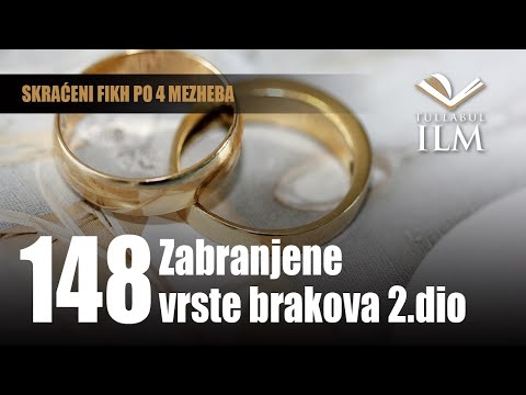 Zabranjene vrste brakova 2.dio - dr. Zijad Ljakić - Tullabul Ilm