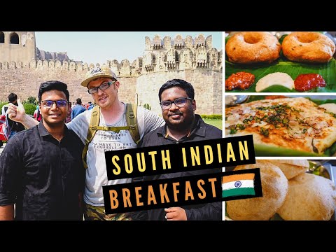 南印度早餐盛宴+遊覽印度海德拉巴德歷史悠久的GOLCONDA堡壘。 (SOUTH INDIAN BREAKFAST Feast + Tour of Historic GOLCONDA FORT in HYDERABAD, India)