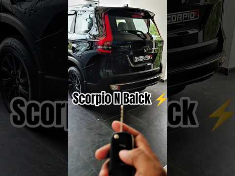 Scorpio N Black ⚡#scorpio #shorts #youtube #1millionviews #balckscorpio
