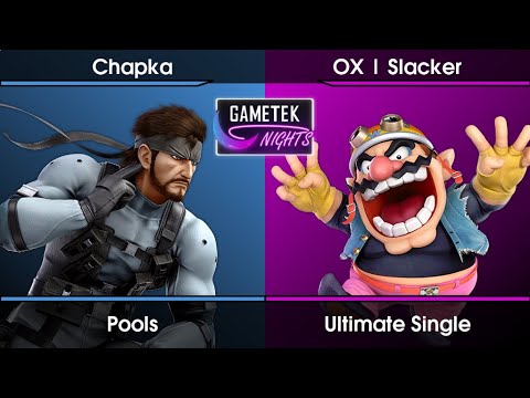 Gametek Night 2023.13 Pools - Chapka (Snake) Vs. OX | Slacker (Wario,Roy) SSBU Ultimate Tournament