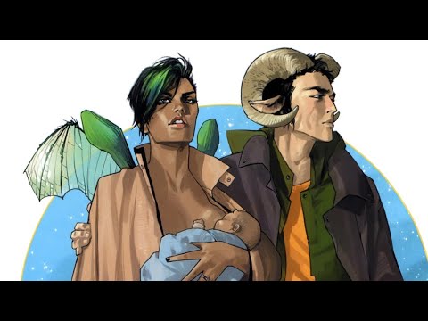 Saga by Brian K Vaughan and Fiona Staples 