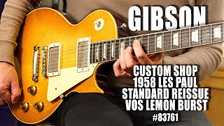 Video thumbnail for Let The Tones Do The Talking... Gibson CS 1958 Les Paul Standard Reissue VOS Lemon Burst by Guitar Village