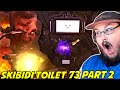 skibidi toilet 73 (part 2) SKIBIDI TOILET G MAN VS ALL 3 TITANS REACTION!!! #skibiditoilet