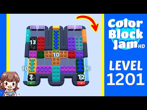 Color Block Jam Level 1201 Solution Walkthrough