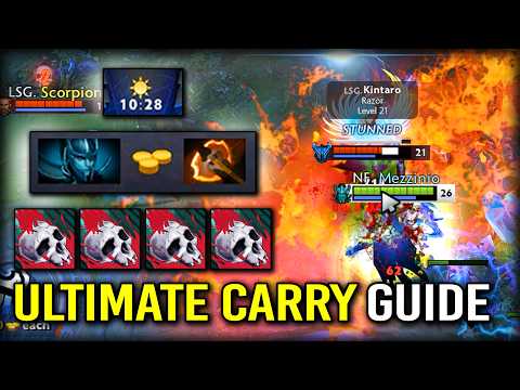 ULTIMATE CARRY GUIDE Phantom Assassin | 10Mins Battle Fury Cleave Fast Farming Speed 7.40c DotA 2