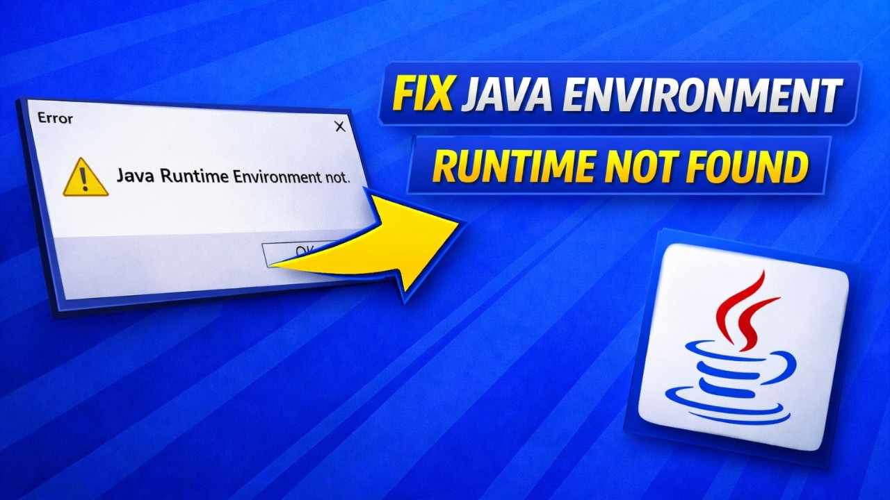 How to Fix Java Runtime Environment Not Found Error on Windows 10/11