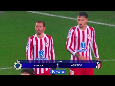 FULL HIGHLIGHT (3-3) CLUB BRUGGE VS ATLETICO MADRID | UEFA CHAMPIONS LEAGUE | ALVAREZ & LOOKMAN GOAL