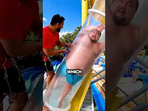 What Happens If You Get Stuck in a Water Slide😳 #shorts