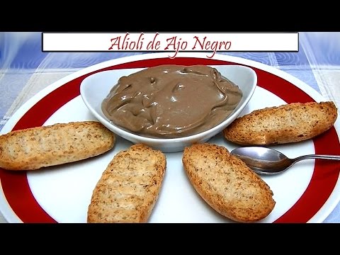 Alioli de Ajo Negro | Receta de Cocina en Familia