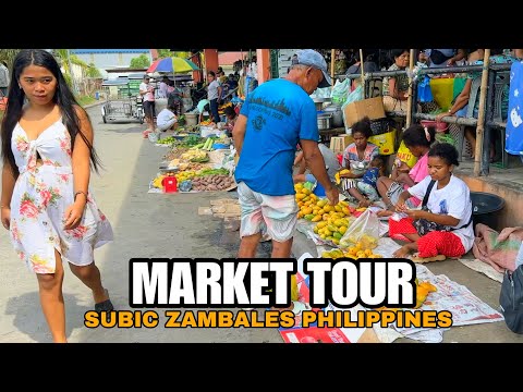 MARKET TOUR IN SUBIC ZAMBALES, PHILIPPINES-Morning visit in PUBLIC MARKET [4k] walking tour
