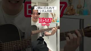 雨に打たれて / リズム天国 【ギター弾き語りコード】つんく キャナァーリ倶楽部