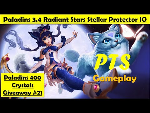 Paladins 3.4 Radiant Star PTS - IO new Skin Stellar Protector IO, Voice Gameplay