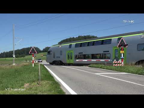 Railroad Crossing -  Schwarzenburg (CH) - Bahnübergang Bernstrasse , Passage à niveau