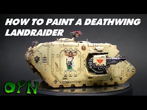 How to paint a Deathwing Landraider
