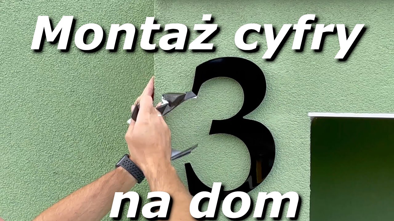 Jak zamontować cyfry na dom numer domu