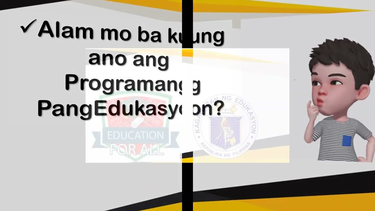 ARALING PANLIPUNAN 4: PROGRAMA NG PAMAHALAAN PANG EDUKASYON