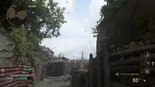 []Call of duty WW2 マルチプレ～イ ＃60 気まぐれlive気まぐれキル