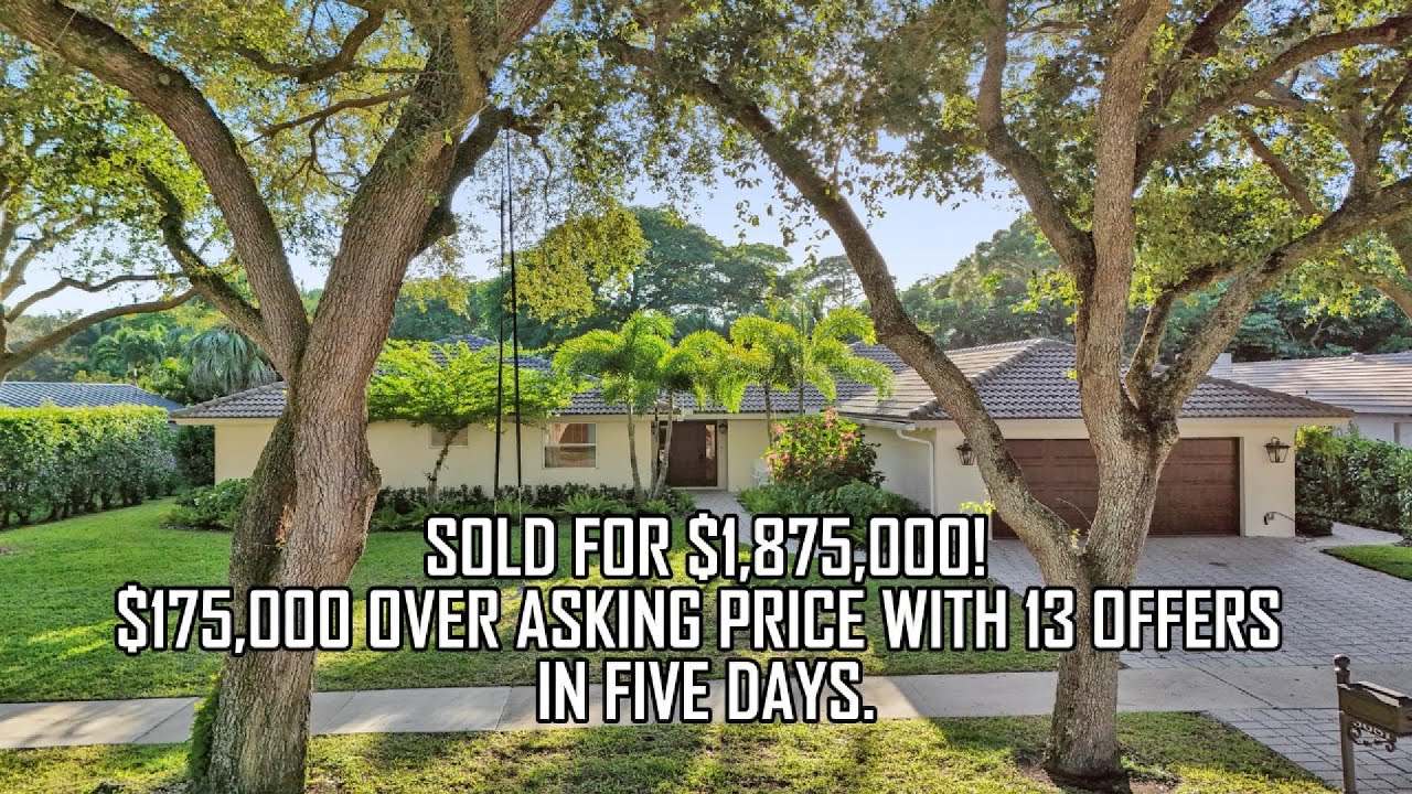 How I Sold a Boca Raton Home in 5 Days with 13 Offers & $175K Over Asking!