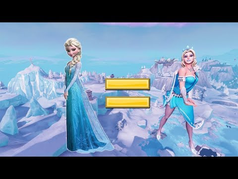 frozen x fortnite dominating as elsa in fortnite battle royale console player highlights - elsa frozen fortnite
