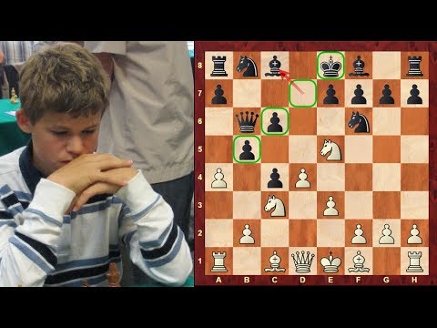 Amazing Chess Game: Magnus Carlsen's amazing King Hunt at the age of just 13!