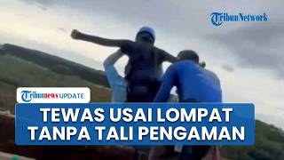 Detik-detik Wanita di Brasil Tewas seusai Bungee Jumping dari Tinggi 40 Meter Tanpa Tali Pengaman