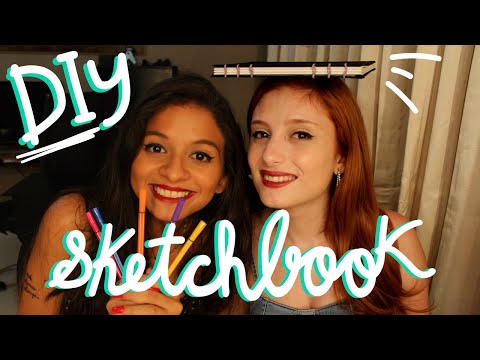 DIY: COMO FAZER UM SKETCHBOOK | ARTE NO ÓCIO part. TOQUE DE BORDÔ