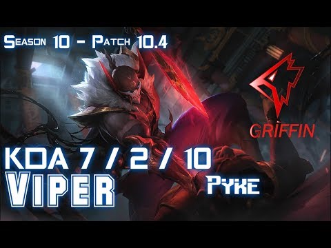 GRF Viper PYKE vs EZREAL Bot - Patch 10.4 KR Ranked