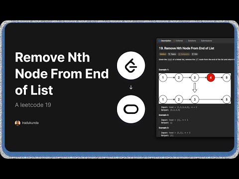 Leetcode 19. Remove Nth Node From End of List