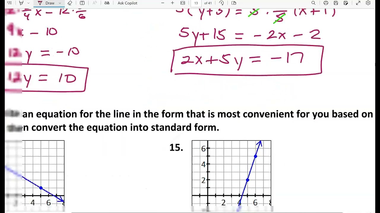 Alg 2 2C Practice Solutions