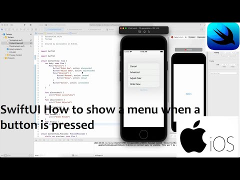 SwiftUI How to show a menu when a button is pressed