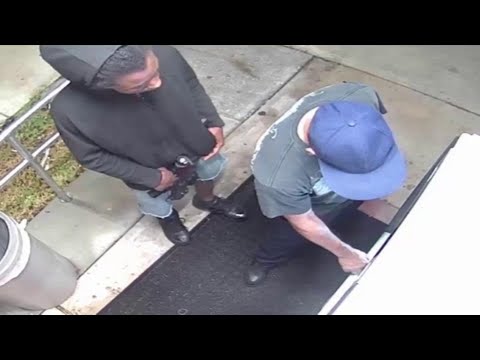 Armed robbery caught on camera outside bank in Tamarac