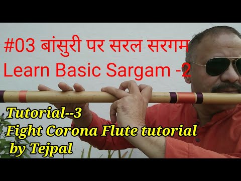 Lesson 3 : How to start playing flute/Bansuri - Beginners tutorial ...Total swaras played on flute |