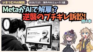 【今日のAIニュース】MetaがAI解雇で提訴、SpotifyのAIチャット新機能、など5選