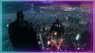 Batman Arkham Knight  Overlooking Gotham from Wayne Tower Wallpaper  Screensaver 10 Hours