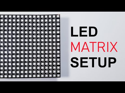 LED Matrix - Connect, Power & Control - Setup Guide