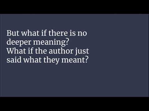 Finding a Deeper Meaning