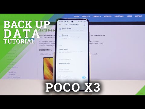 How to Activate Backup Data in POCO X3 – Create Google Backup Account