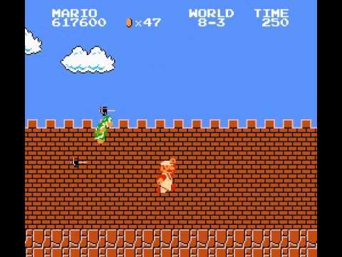NES Classics: Super Mario Bros. World 8-3 Video Walkthrough
