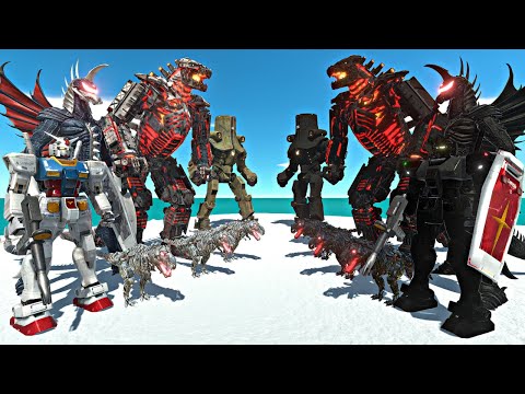 Kaiju Monsters Fights | Mecha Monsters vs Shadow Itself- Animal Revolt Battle Simulator
