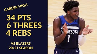 [高光] 今日Anthony Edwards