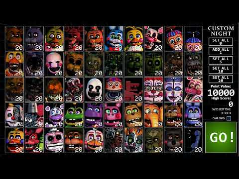 FNAF Ultimate Custom Night Main Menu Theme 8D