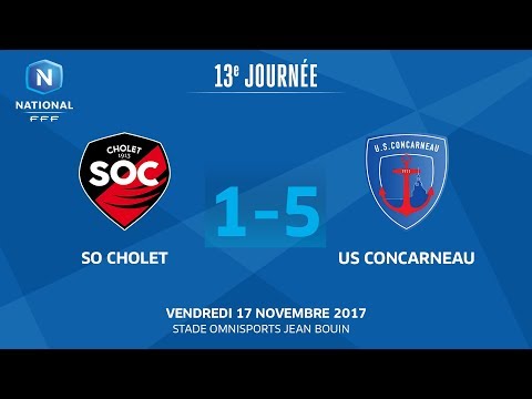 J13 : SO Cholet - US Concarneau (1-5), le replay