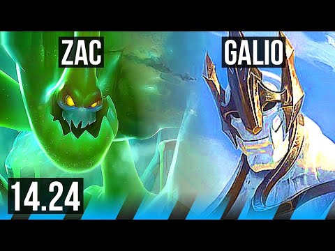 ZAC vs GALIO (MID) | 3/1/7 | NA Master | 14.24