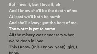 The Weeknd - Can&#39;t Feel My Face (Lyrics)